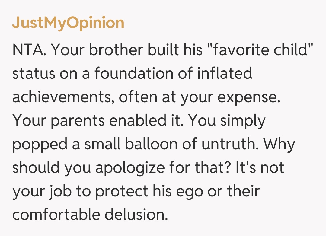 Comentariu de la JustMyOpinion