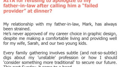 Photo of AITA for refusing to apologize to my father-in-law after calling him a “failed provider” at dinner?