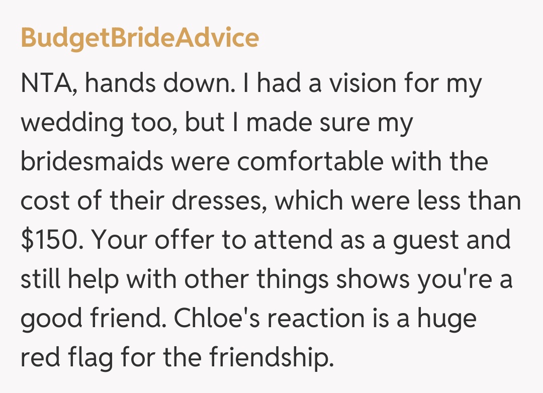 Comentariu de la BudgetBrideAdvice