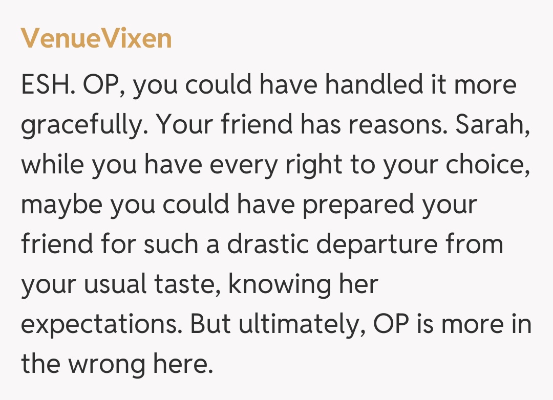 Comentariu de la VenueVixen