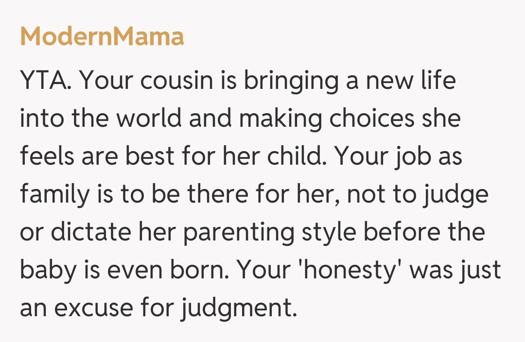 Comentariu de la ModernMama