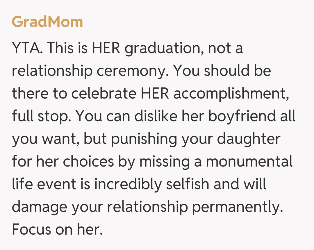 Comentariu de la GradMom