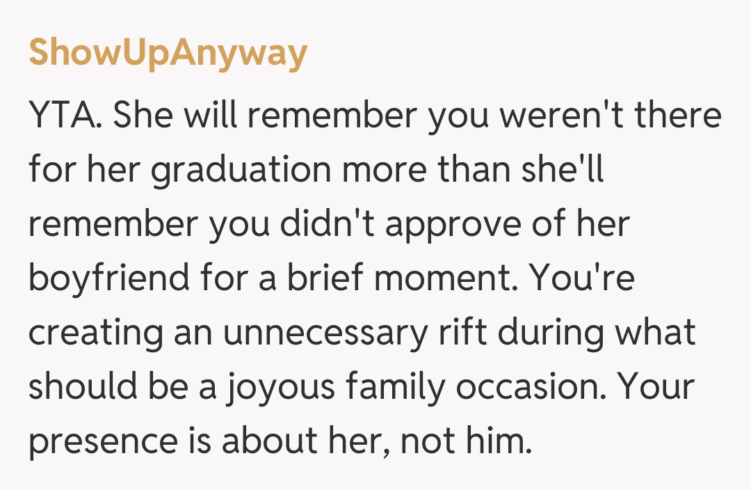 Comentariu de la ShowUpAnyway