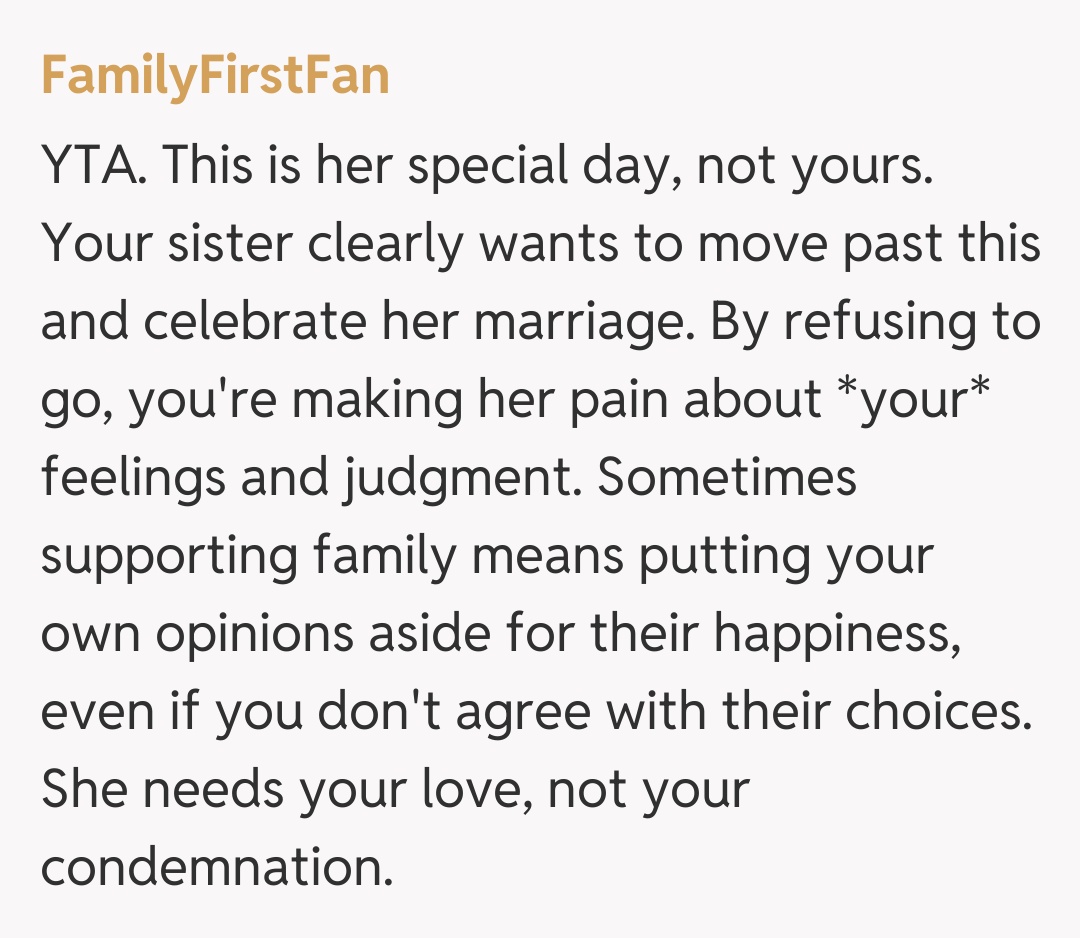 Comentariu de la FamilyFirstFan