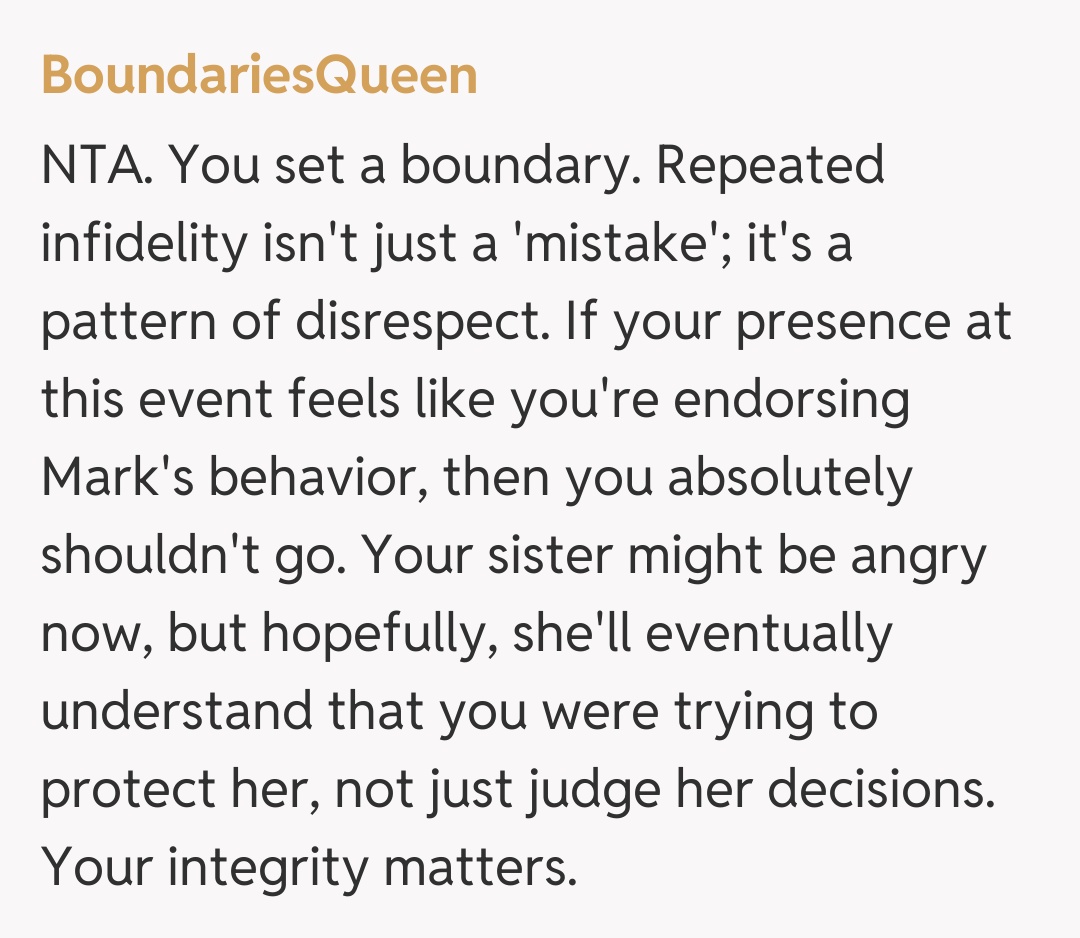 Comentariu de la BoundariesQueen