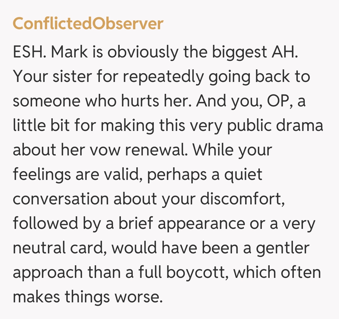 Comentariu de la ConflictedObserver