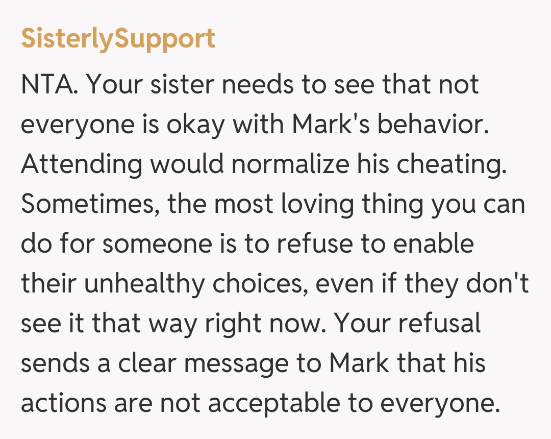 Comentariu de la SisterlySupport