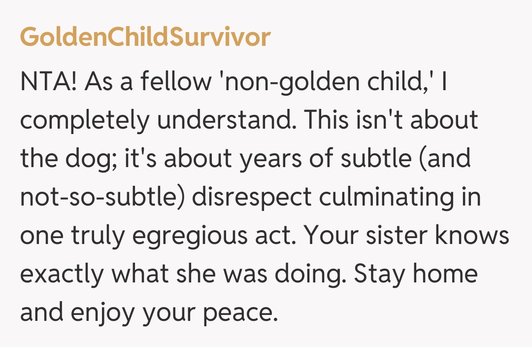 Comentariu de la GoldenChildSurvivor