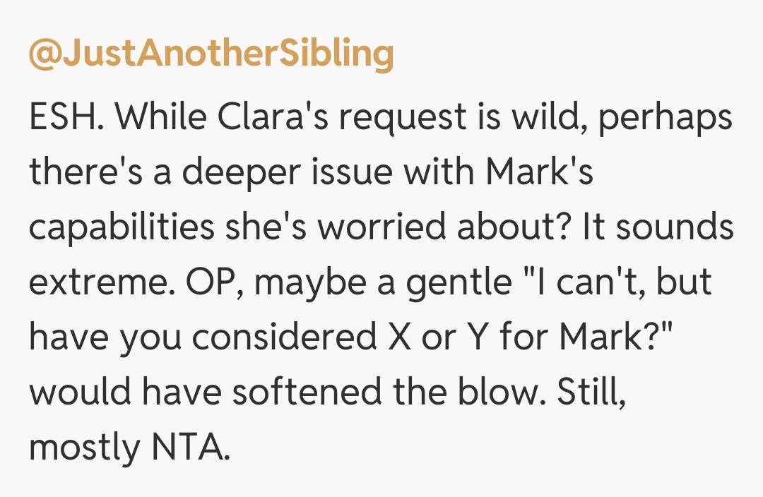 Comentariu de la @JustAnotherSibling