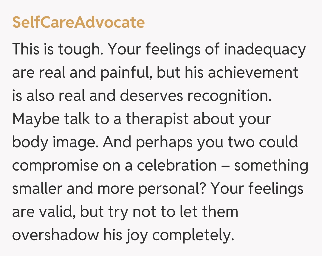 Comentariu de la SelfCareAdvocate