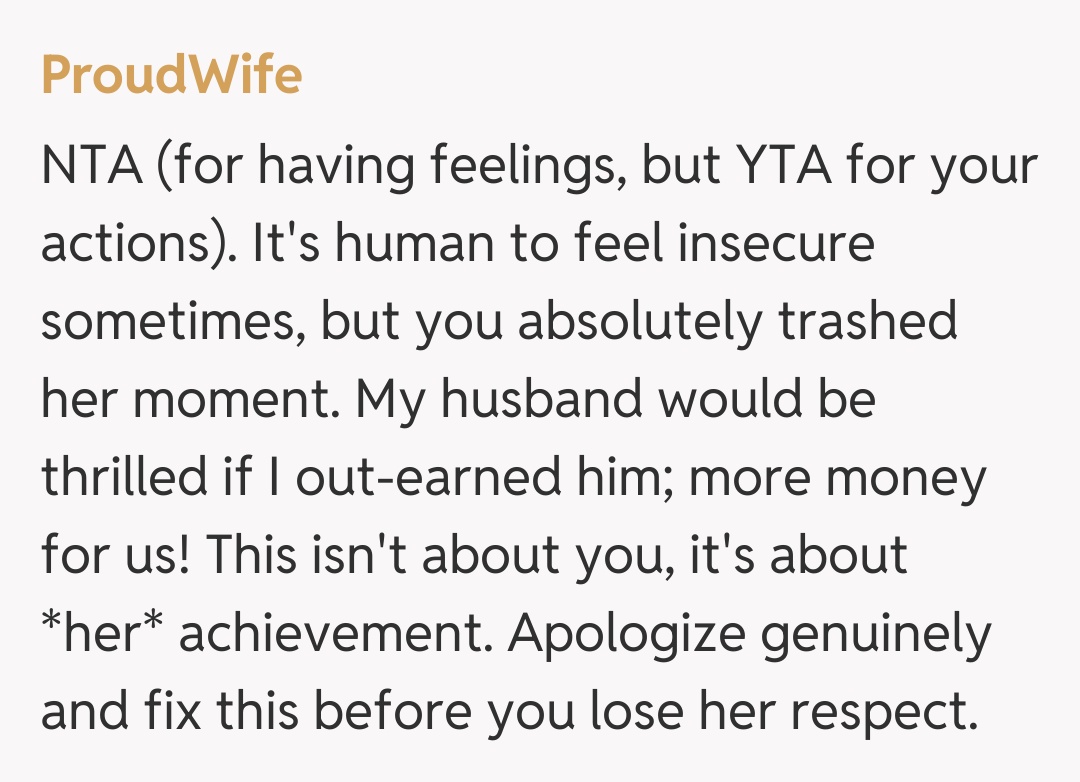 Comentariu de la ProudWife