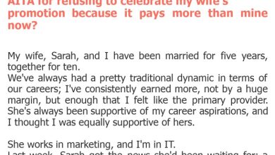 Photo of AITA for refusing to celebrate my wife’s promotion because it pays more than mine now?