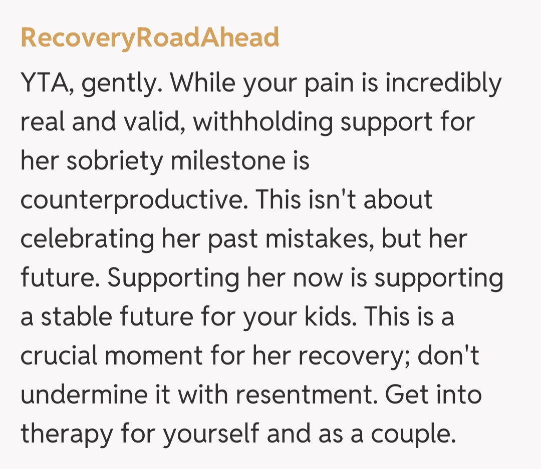 Comentariu de la RecoveryRoadAhead