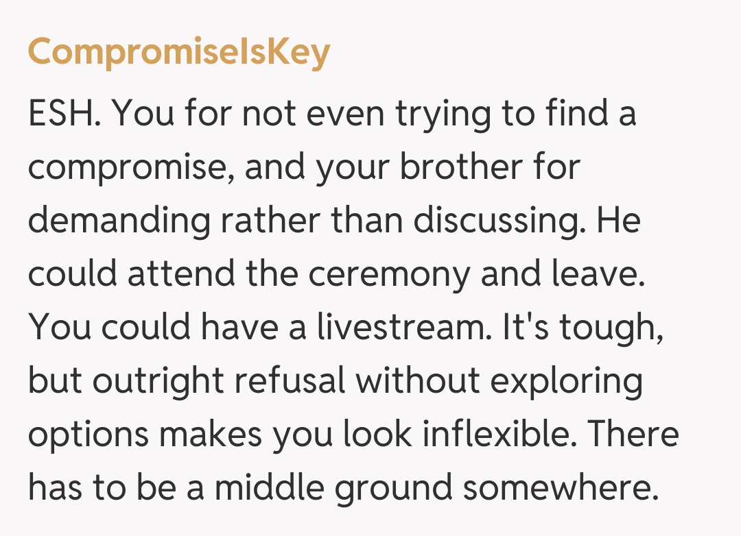 Comentariu de la CompromiseIsKey