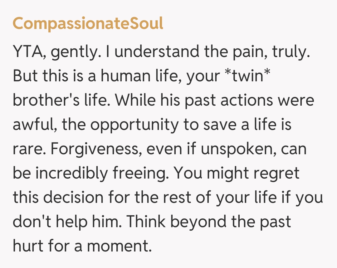 Comentariu de la CompassionateSoul