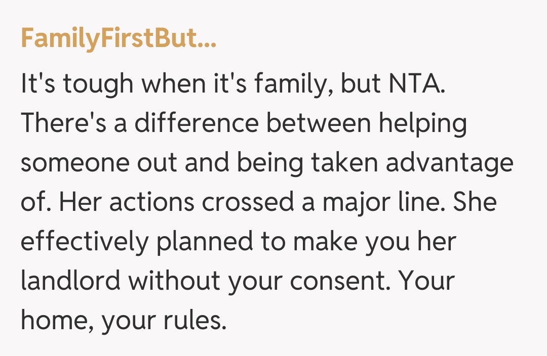 Comentariu de la FamilyFirstBut...