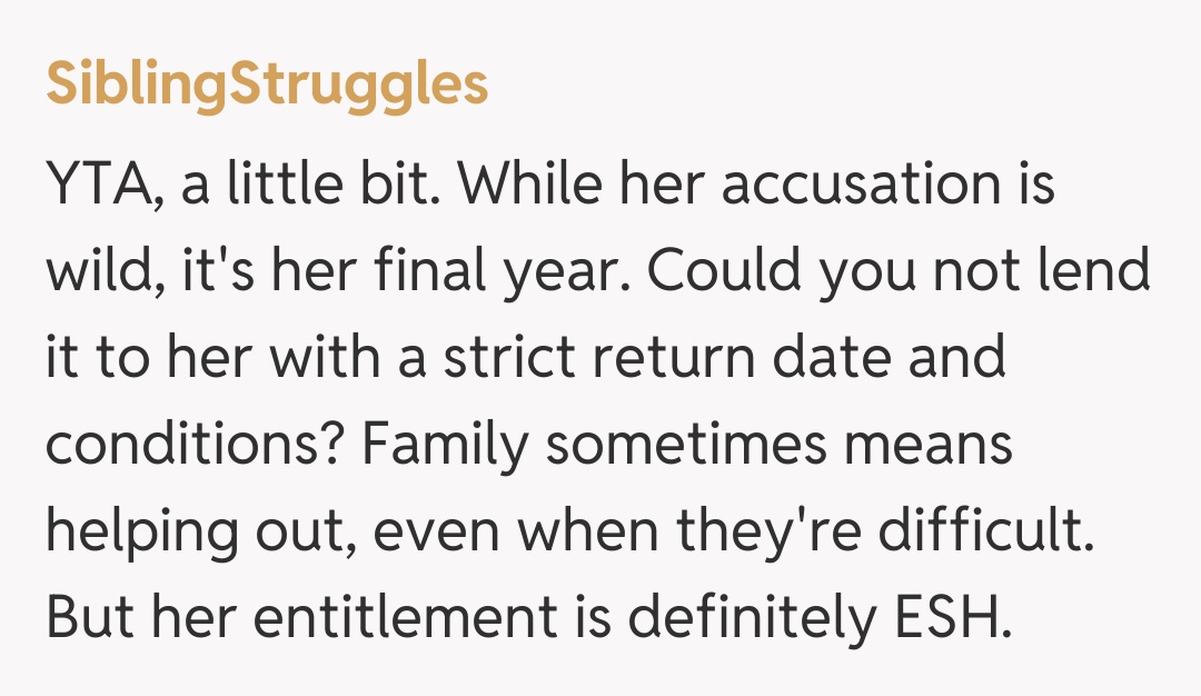 Comentariu de la SiblingStruggles