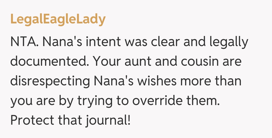 Comentariu de la LegalEagleLady