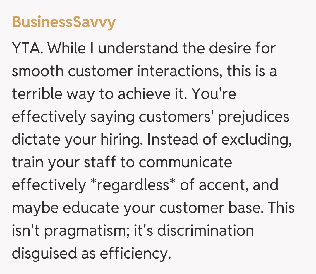 Comentariu de la BusinessSavvy