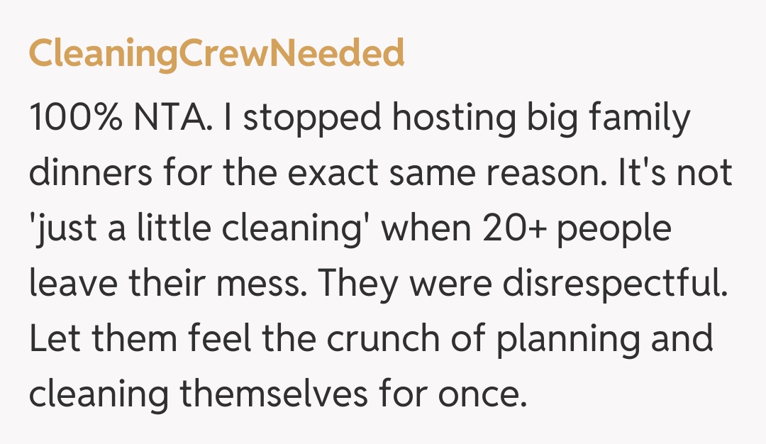 Comentariu de la CleaningCrewNeeded