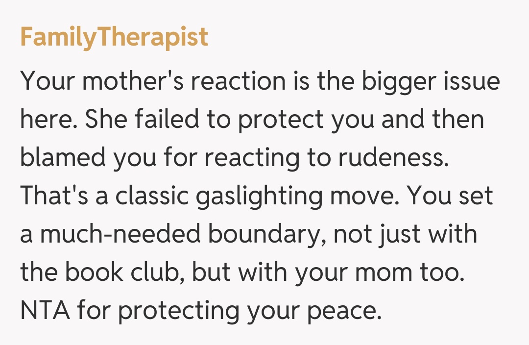 Comentariu de la FamilyTherapist