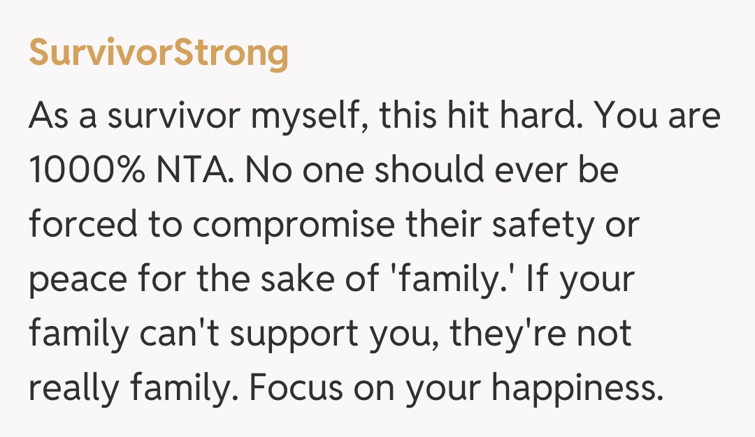 Comentariu de la SurvivorStrong