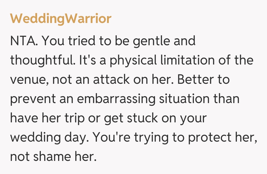 Comentariu de la WeddingWarrior