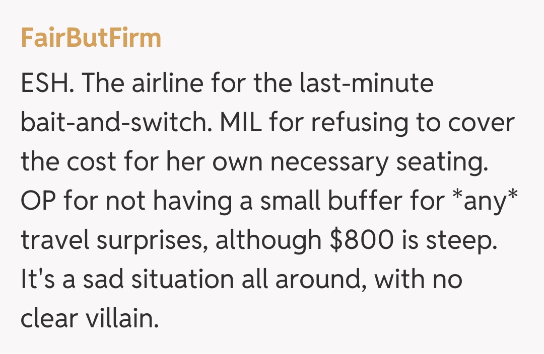 Comentariu de la FairButFirm