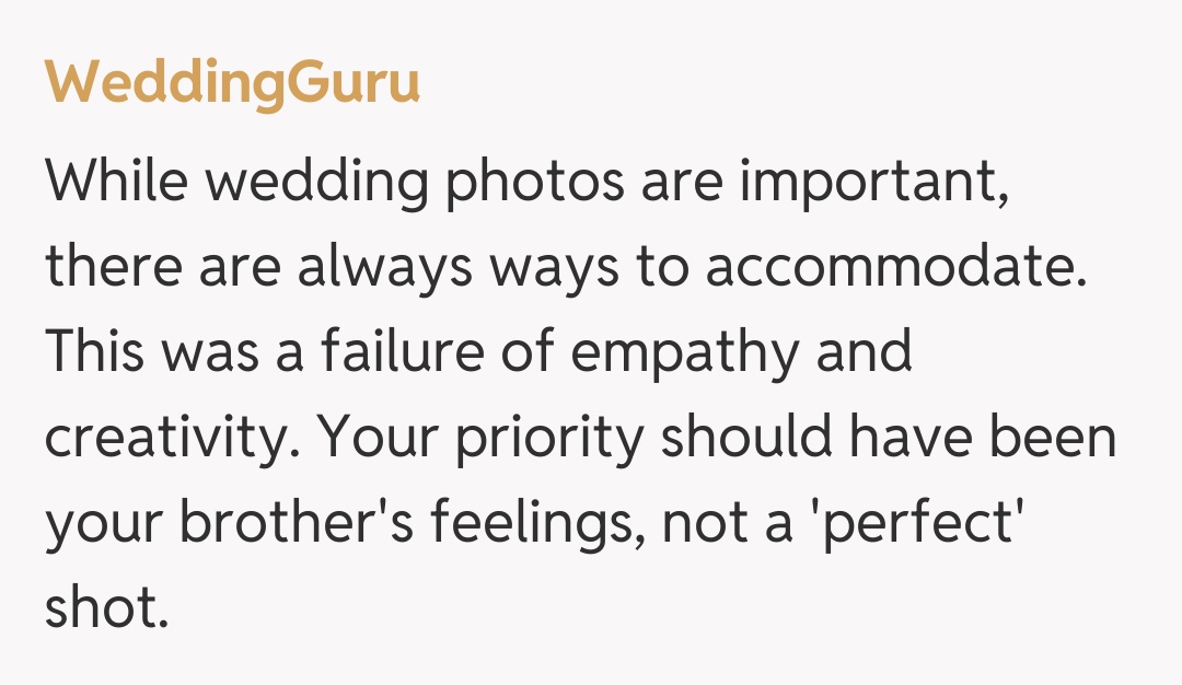 Comentariu de la WeddingGuru