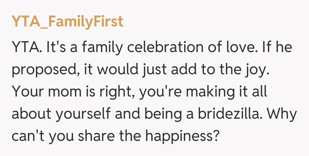 Comentariu de la YTA_FamilyFirst