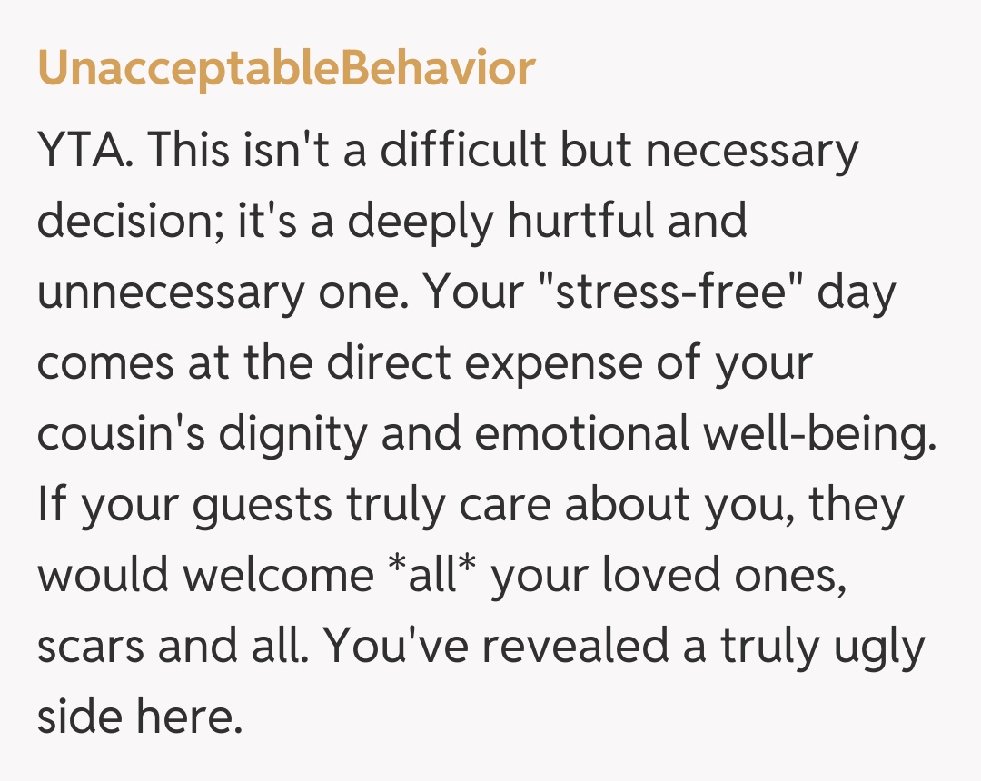 Comentariu de la UnacceptableBehavior