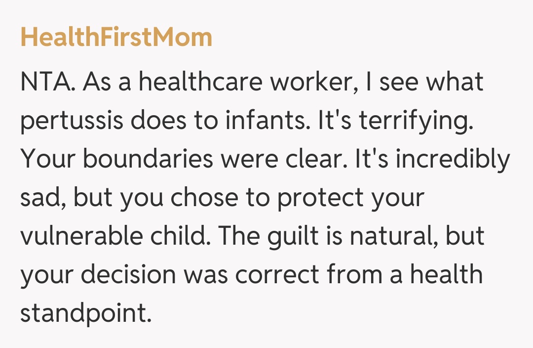 Comentariu de la HealthFirstMom