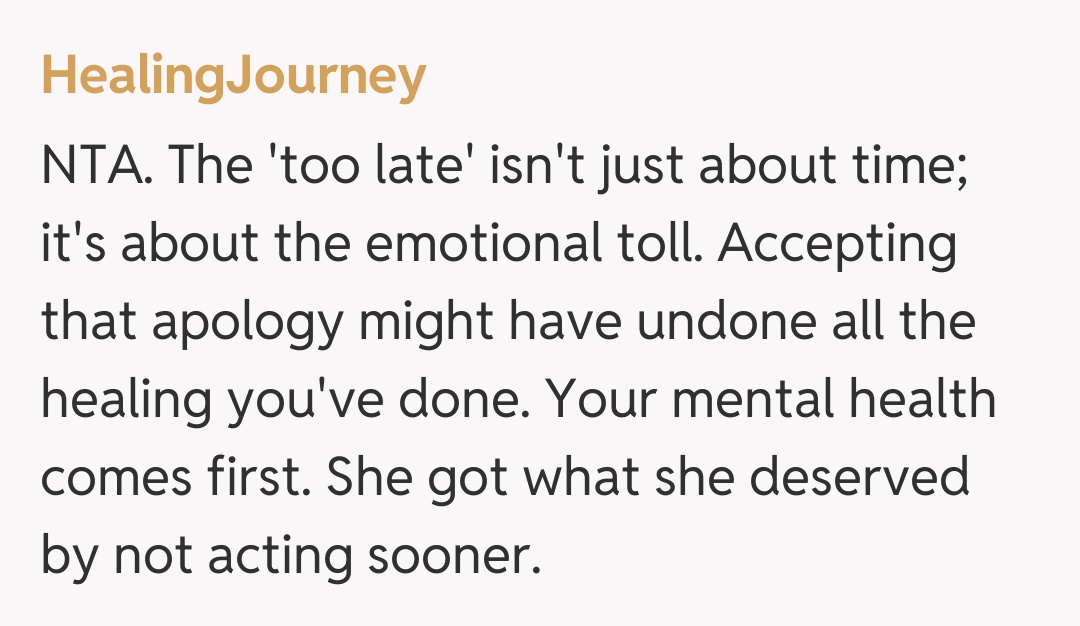 Comentariu de la HealingJourney