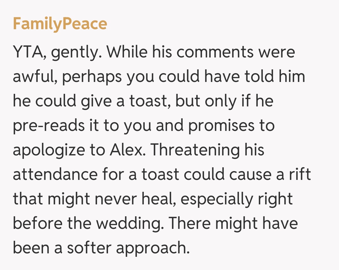 Comentariu de la FamilyPeace