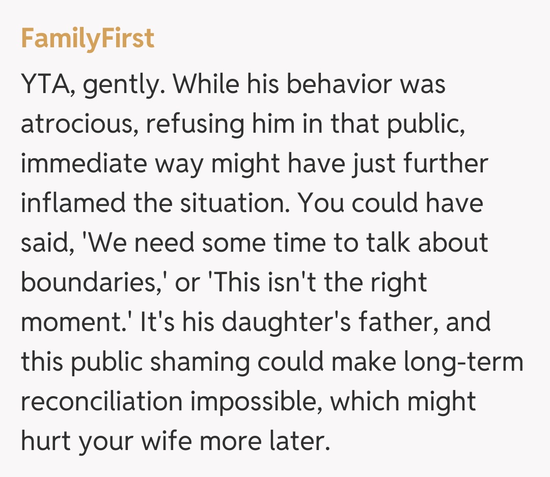 Comentariu de la FamilyFirst