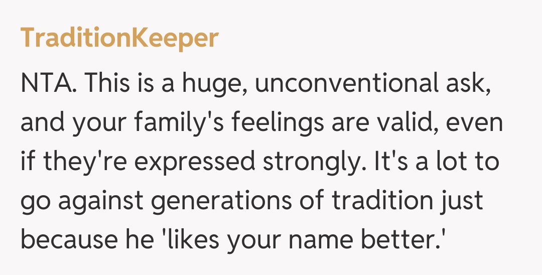 Comentariu de la TraditionKeeper