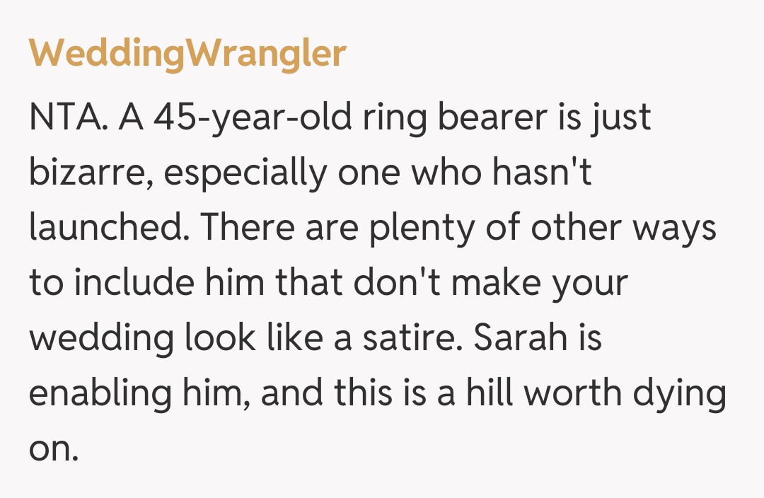 Comentariu de la WeddingWrangler