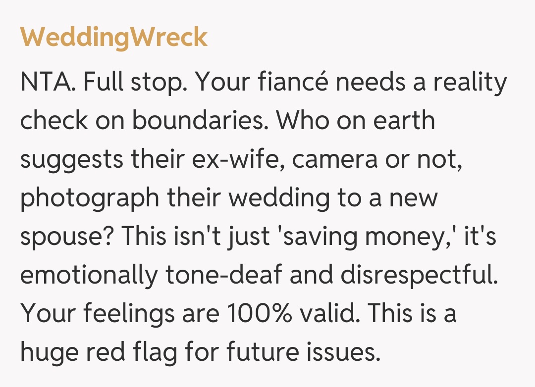 Comentariu de la WeddingWreck