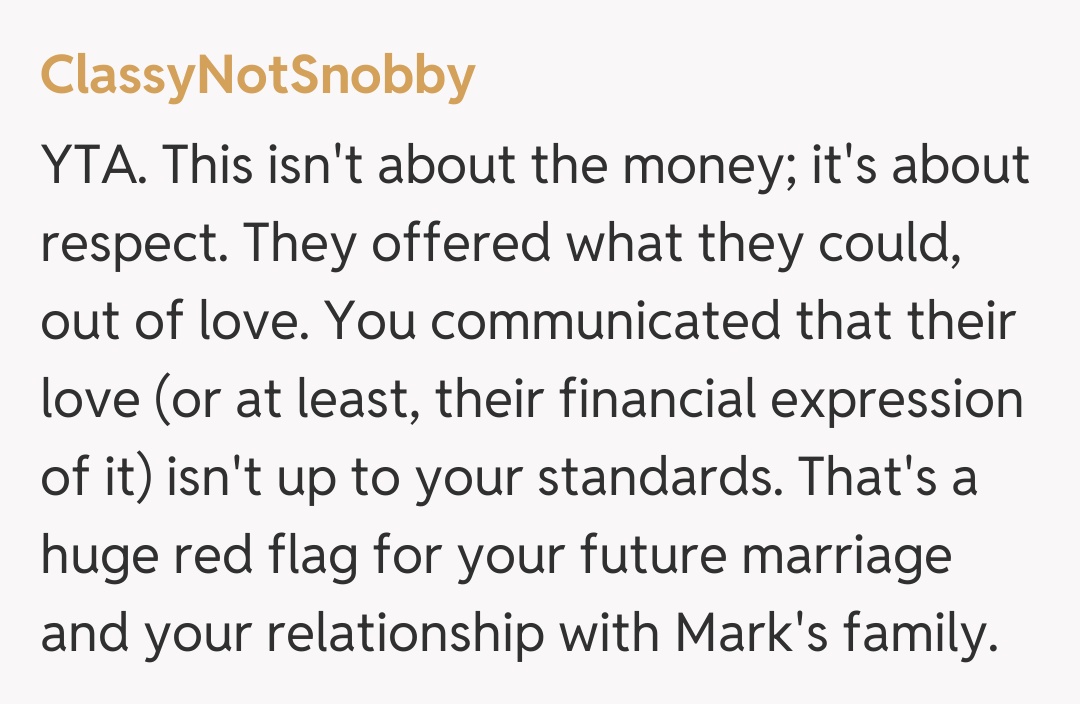 Comentariu de la ClassyNotSnobby