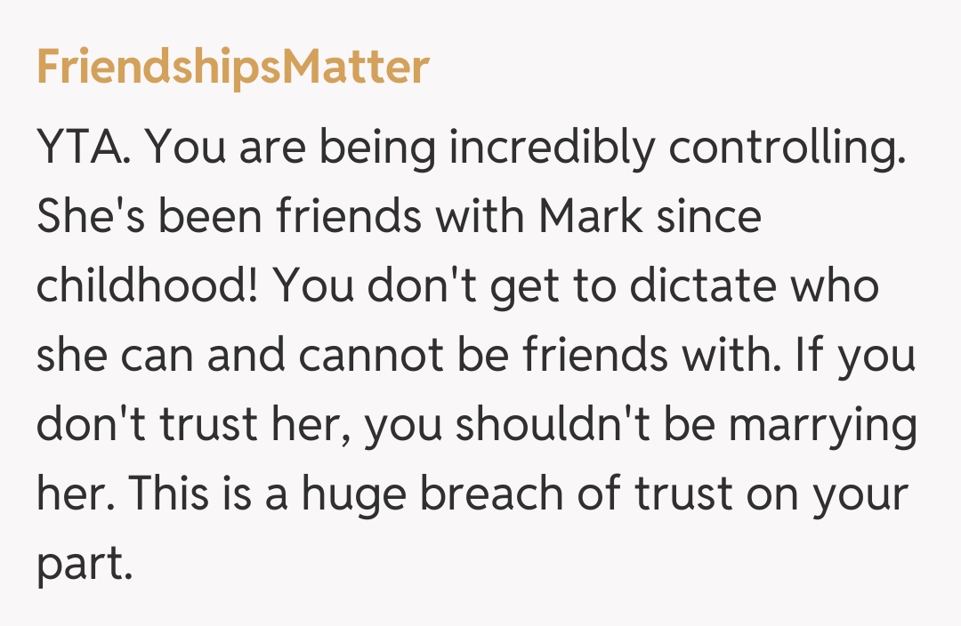 Comentariu de la FriendshipsMatter