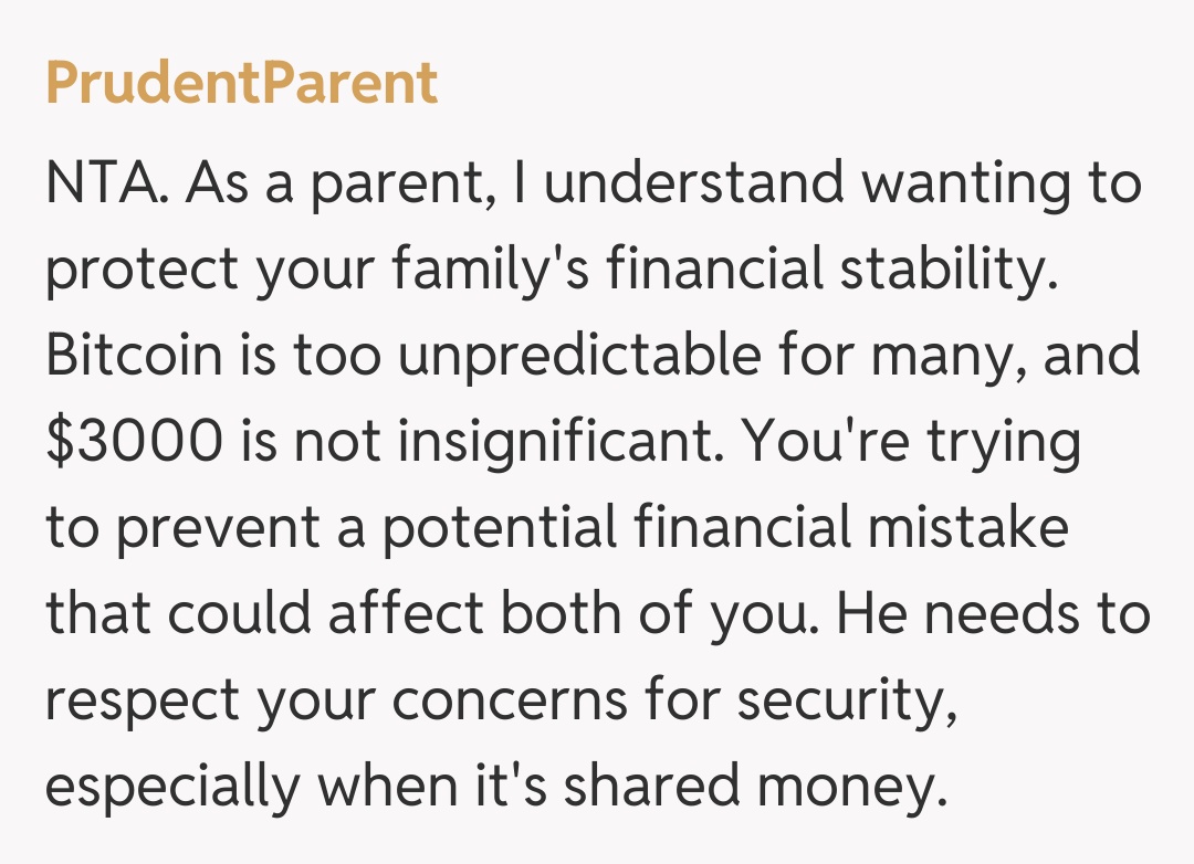 Comentariu de la PrudentParent