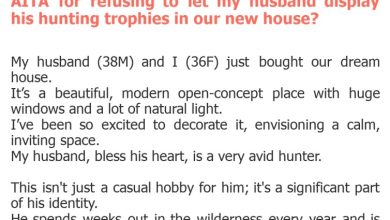 Photo of AITA for refusing to let my husband display his hunting trophies in our new house?