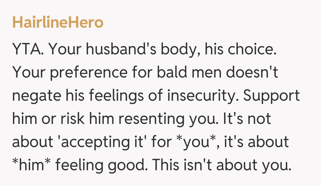 Comentariu de la HairlineHero