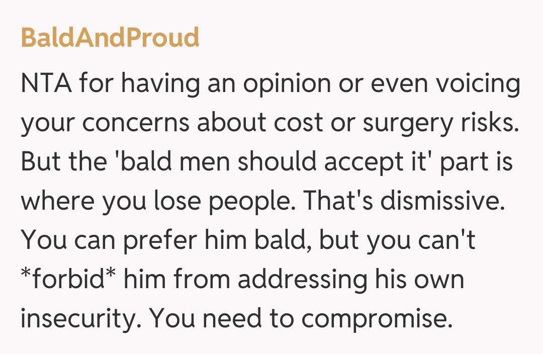 Comentariu de la BaldAndProud