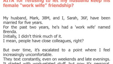 Photo of AITA for refusing to let my husband keep his female “work wife” friendship?