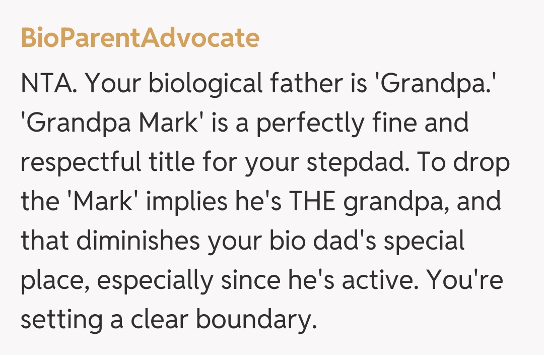 Comentariu de la BioParentAdvocate