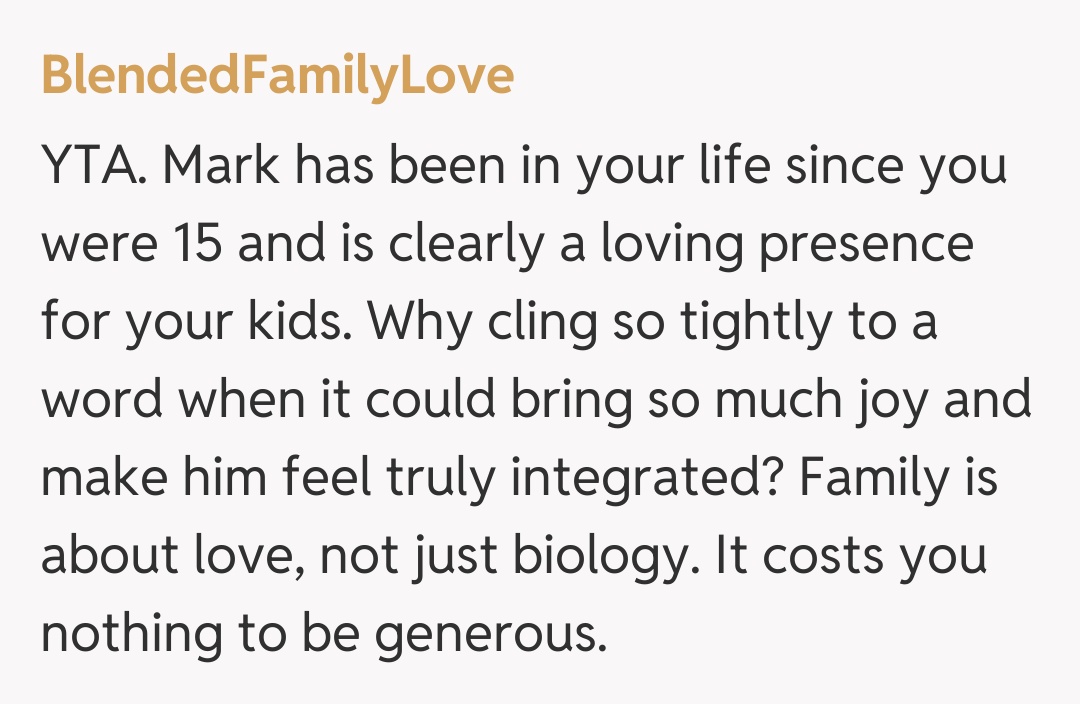 Comentariu de la BlendedFamilyLove