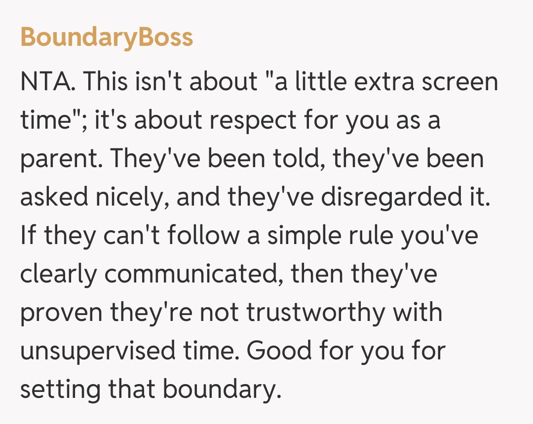 Comentariu de la BoundaryBoss