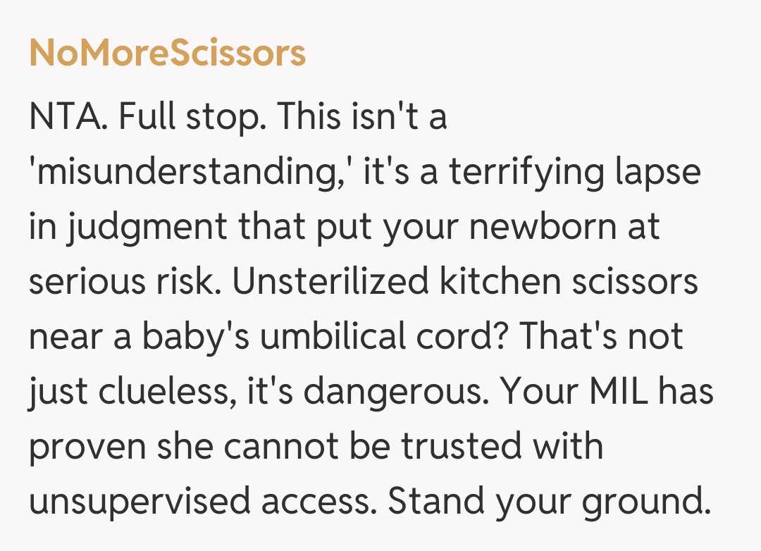 Comentariu de la NoMoreScissors