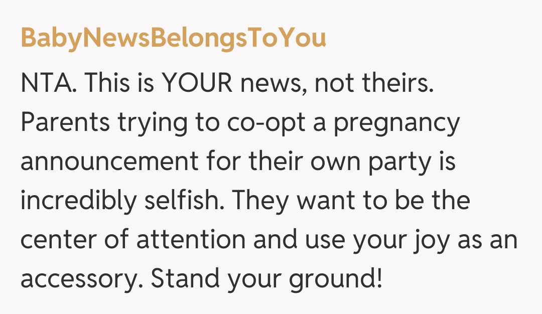 Comentariu de la BabyNewsBelongsToYou